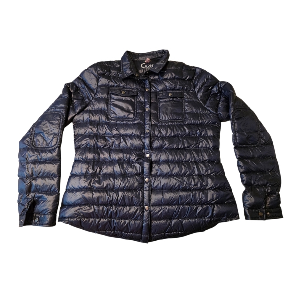 Cotes of London Puffer Jacket Women’s Large Navy Lightweight Quilted Coat